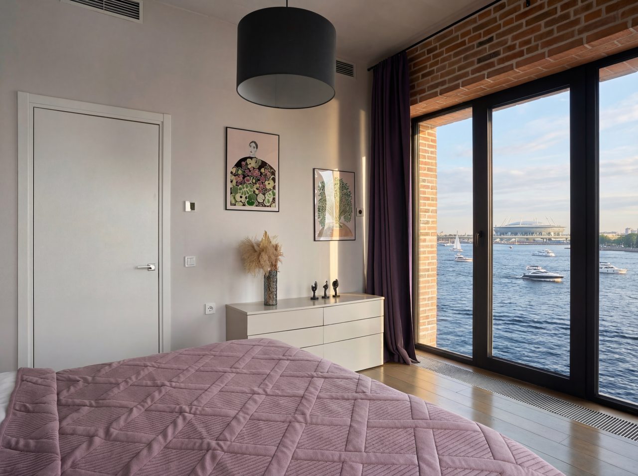 Апартаменты (Панорамные апартаменты с видом на Неву - 2 сп), Апарт-отель SV Loft Apartments