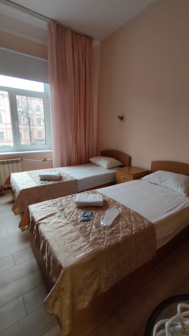 Двухместный (Двухместный номер с двуспальной или 2 односпальными кроватями) мини-отеля Liga23 apartments, Санкт-Петербург