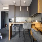 Уютная студия с кухней, шкафом и Смарт тв