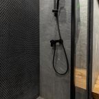 Санузел с душем, феном, полотенцами