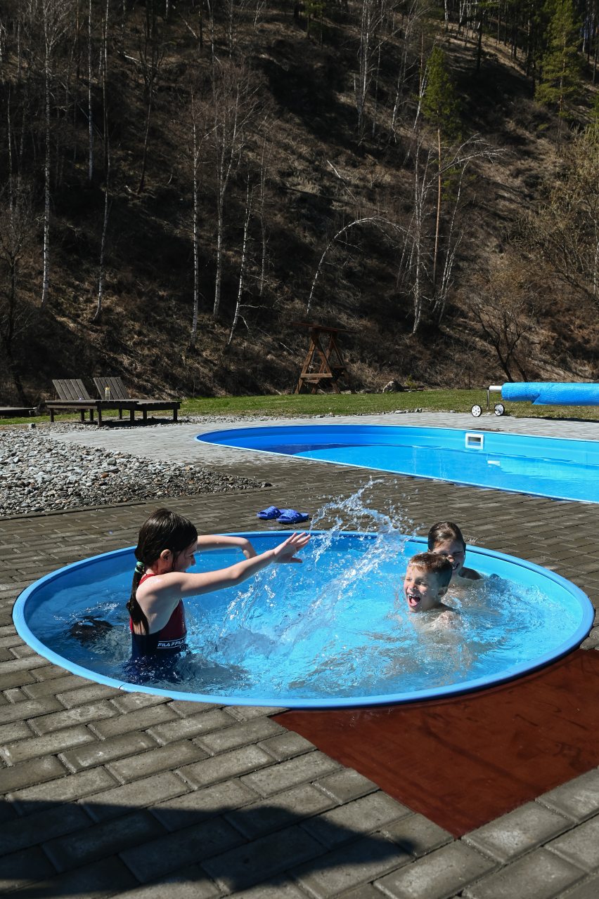 Детский подогреваемый бассейн, температура от +30, База отдыха Умай