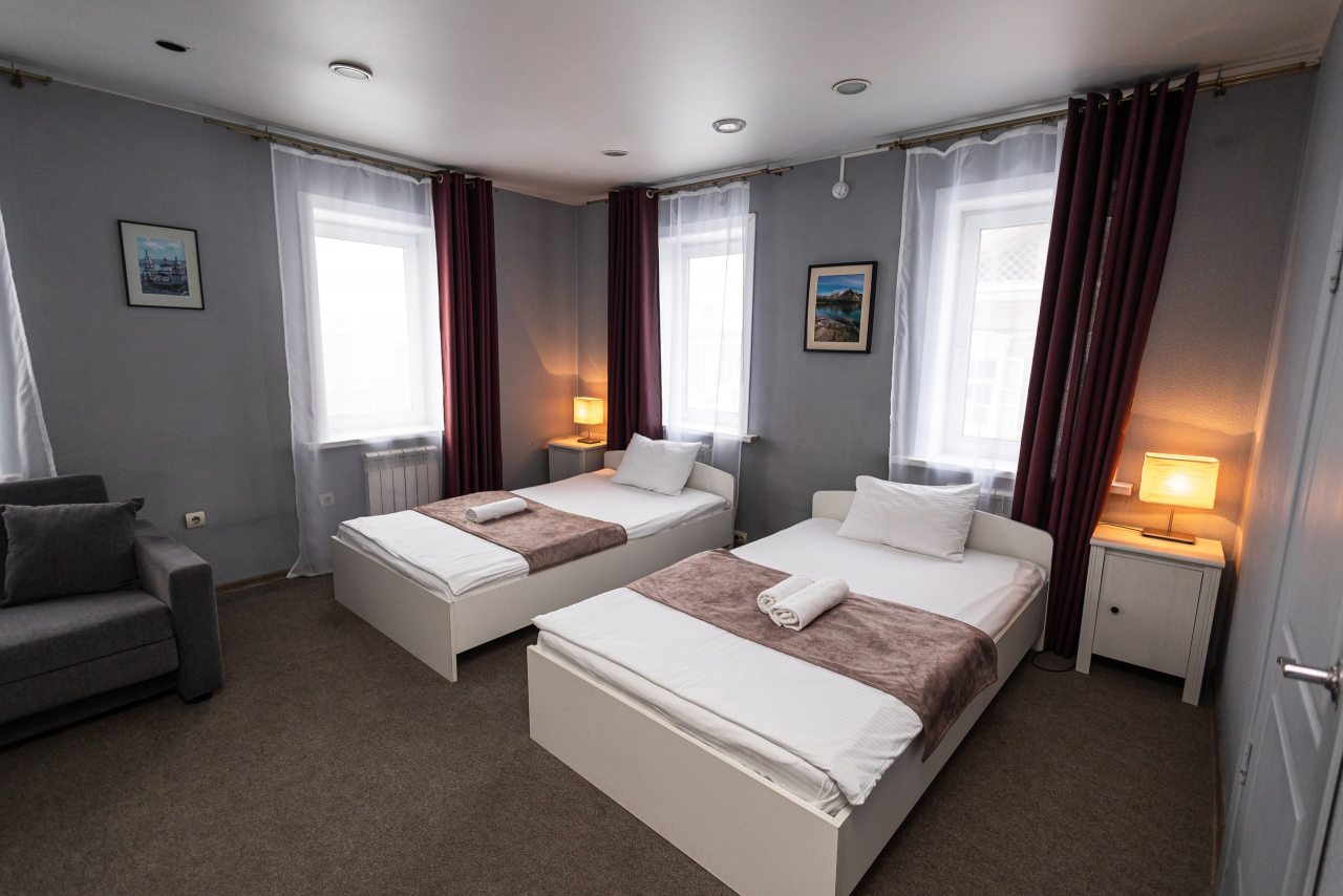Двухместный (Стандарт с двумя раздельными кроватями), Мини-отель Березка