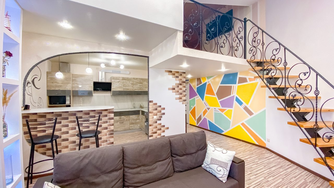 Кухня, Апартаменты Abri Luxe на Медовой