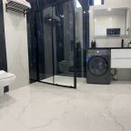 Сан узел с дещевой кабиной на перовм этаже