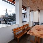 Уютная открытая терраса,  панорама Николо-Галейской церкви.