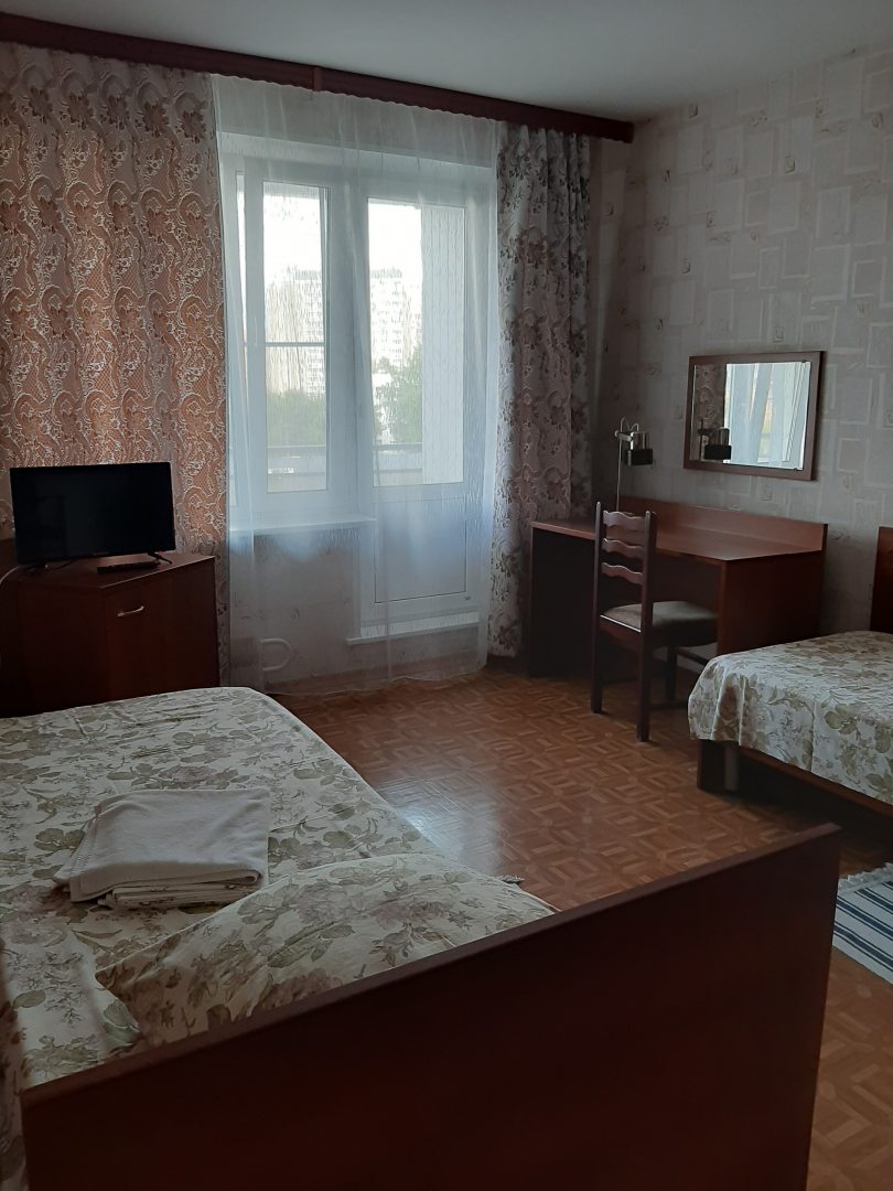 Двухместный (Двухместный номер 2 отдельными кроватями и общей ванной комнатой) гостиницы NMC APART, Москва