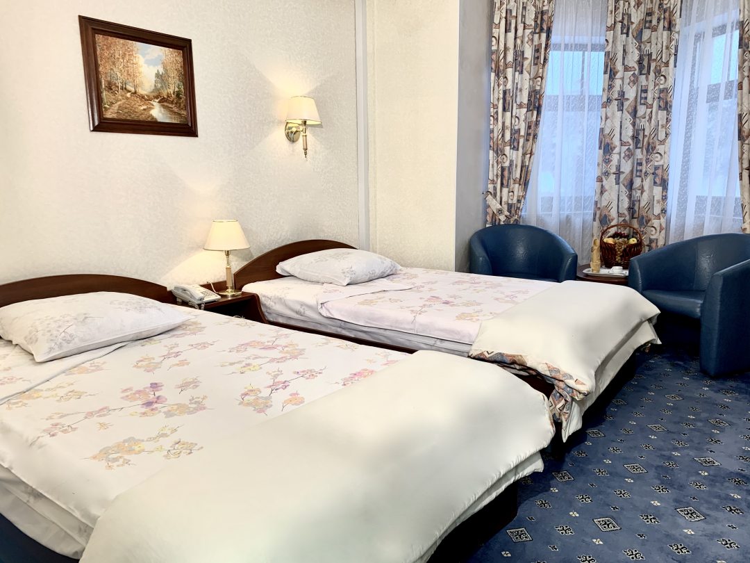 Двухместный (Стандарт с 2 кроватями) мини-отеля Сигнал, Раменское