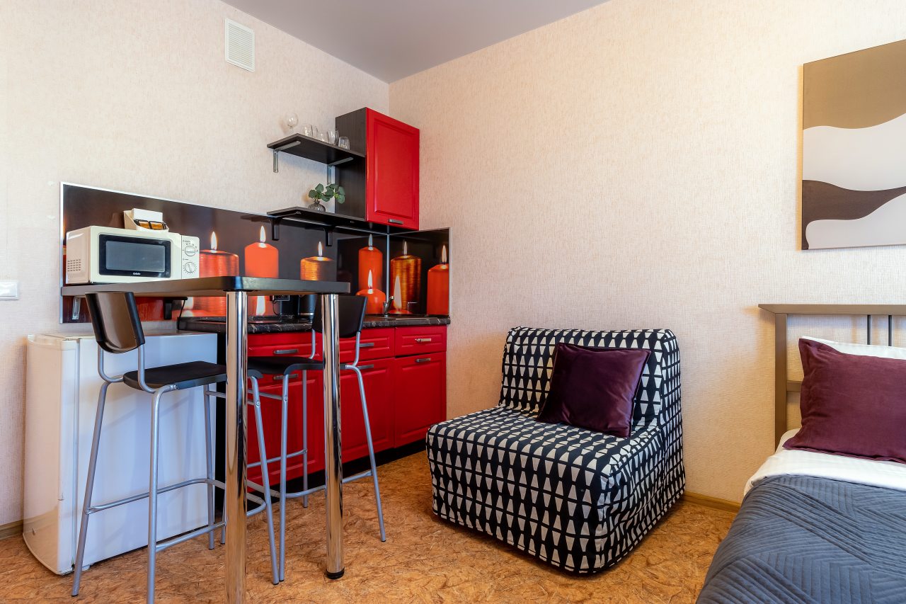 Студия с видом на озеро