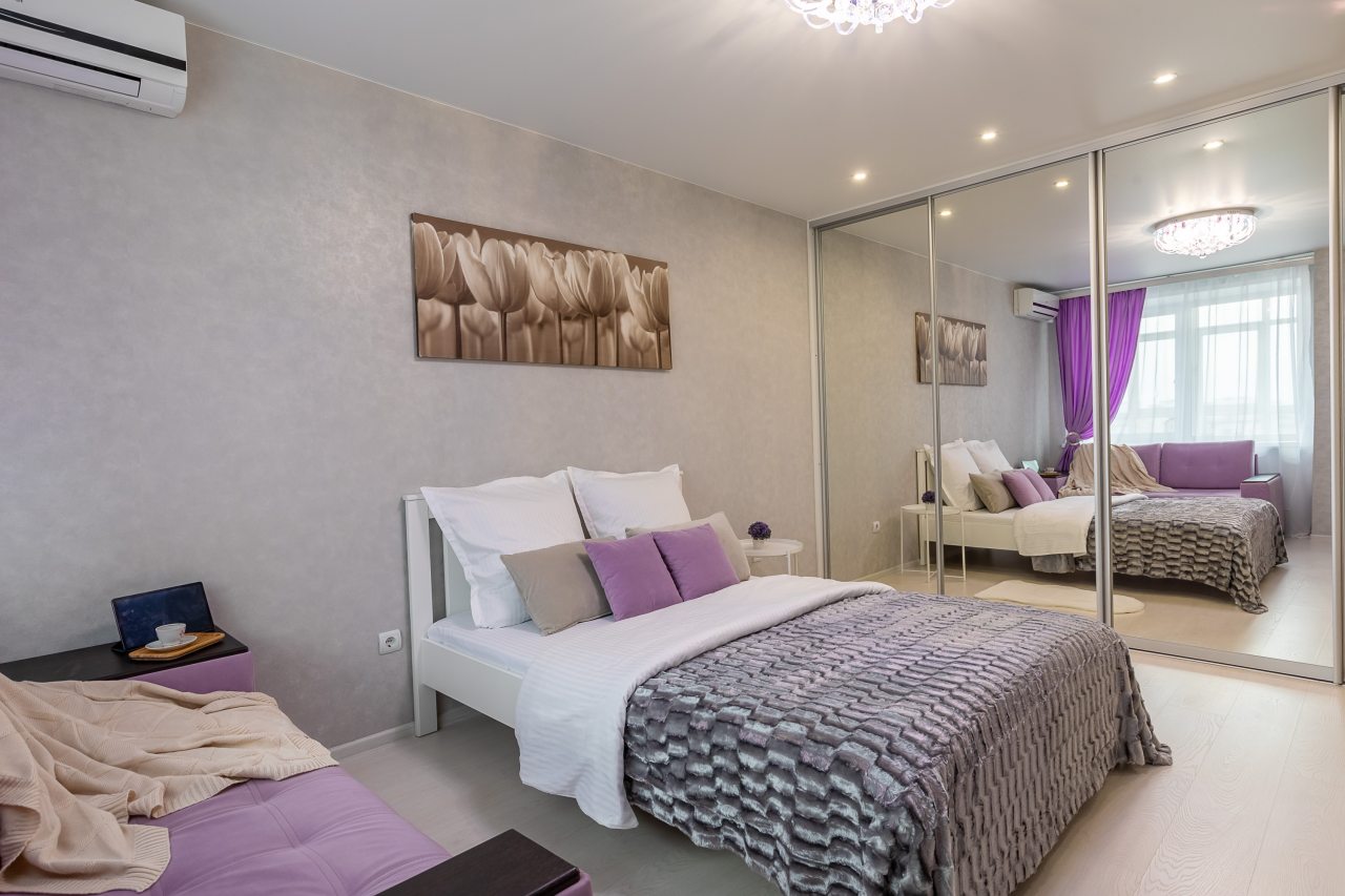 Уютная и светлая квартира у озера с лоджией