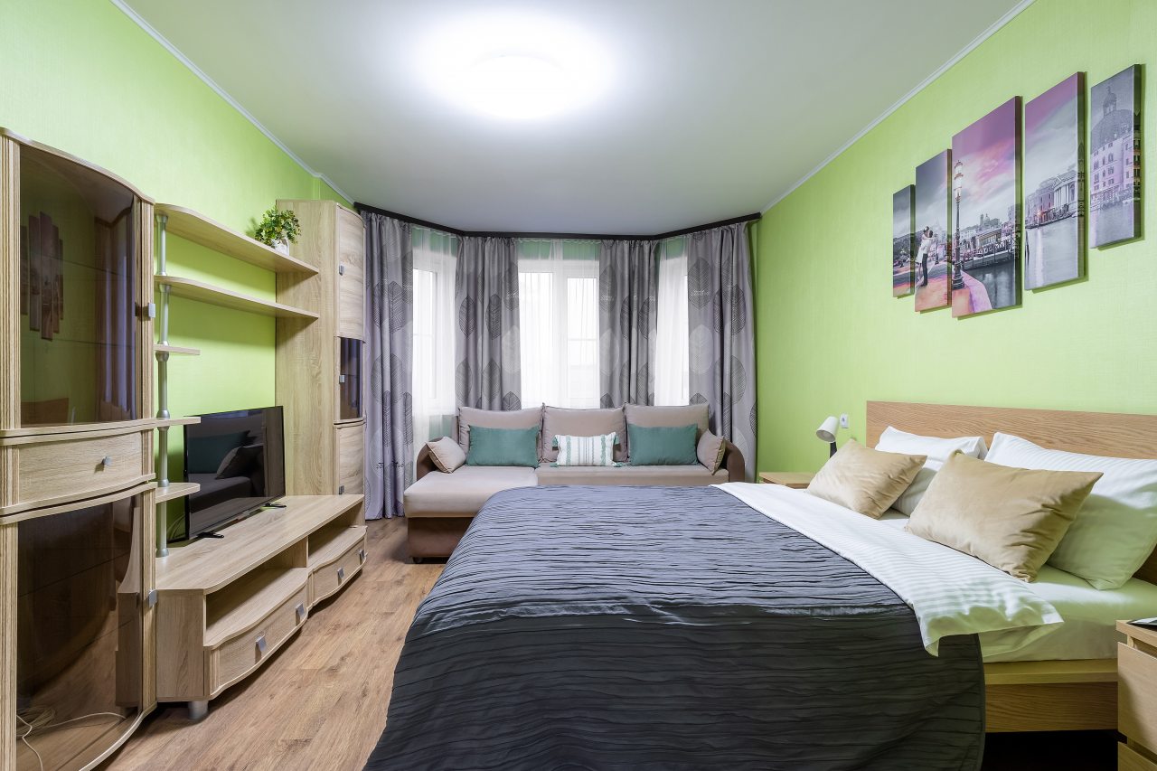 Уютная светлая квартира рядом с набережной реки Волга