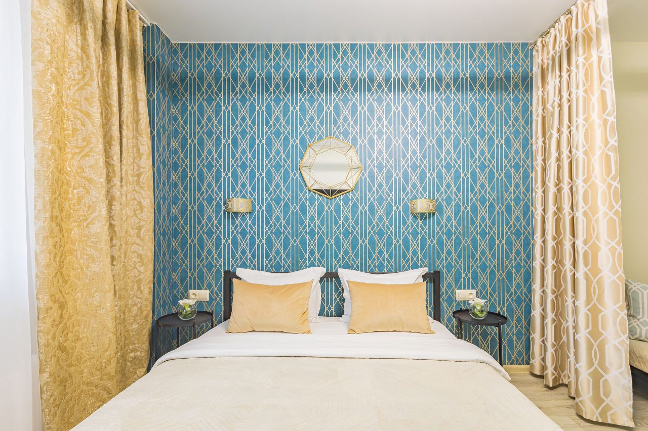 Стильная студия с видом на озеро