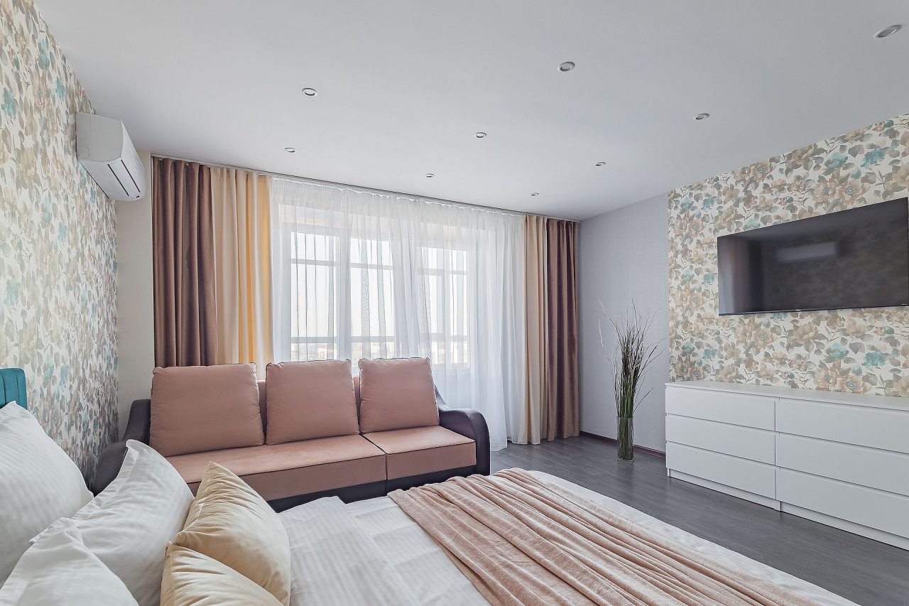 Комфортная квартира у озера с кондиционером и лоджией