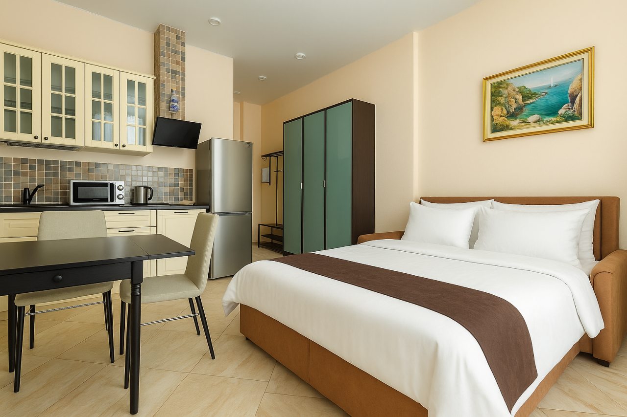 Апартаменты (Deluxe ЖК Екатерининский квартал 102б), Апартаменты Deluxe Apartment в Екатерининском квартале