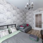 Двуспальная кровать и диван