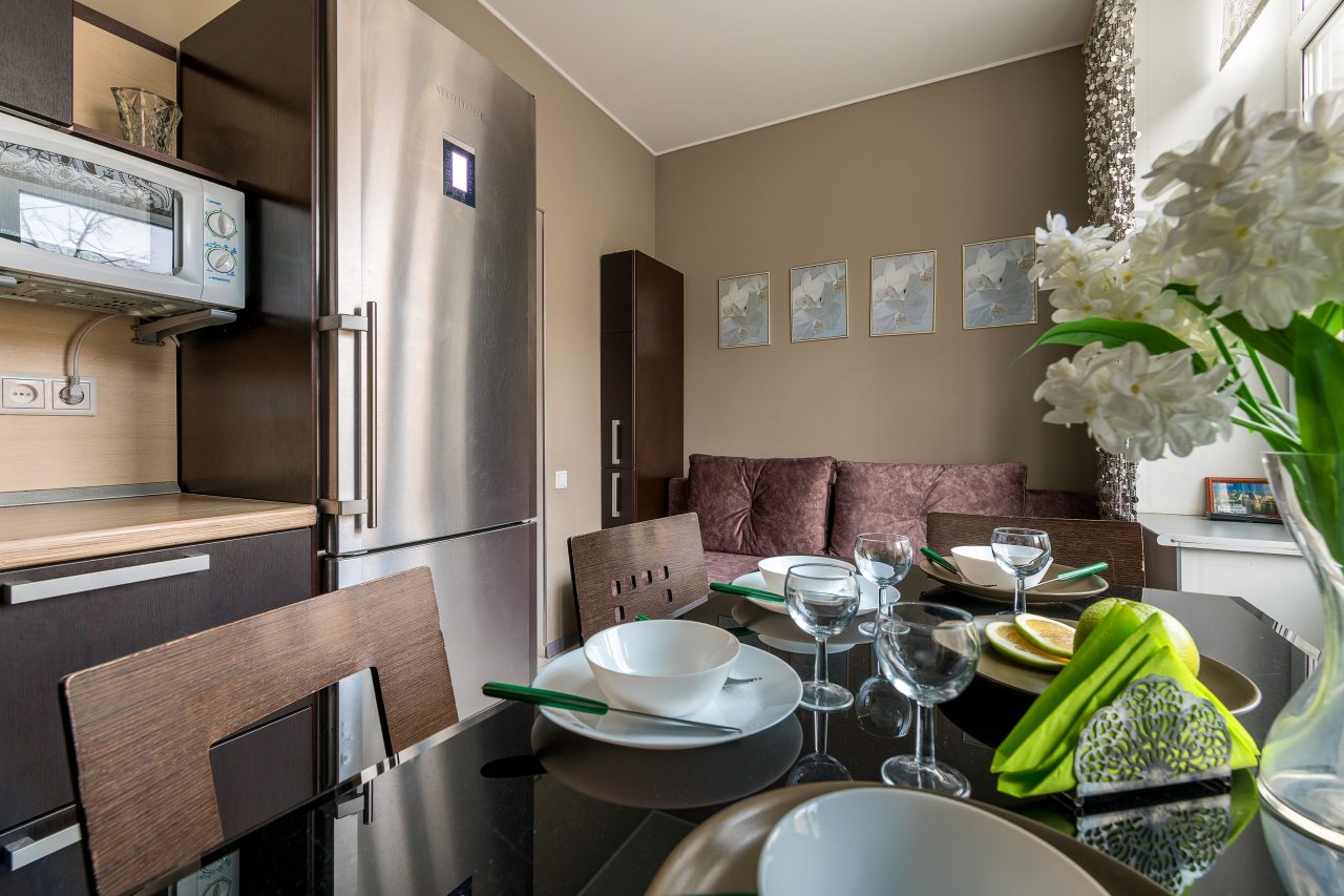 Кухня, Апартаменты Rentalspb 2ккв на Гастелло 13