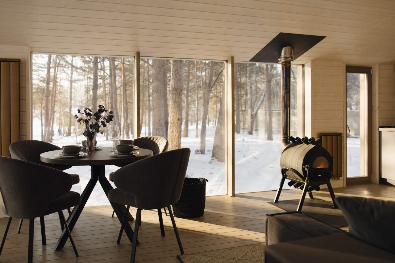 Шале (WOOD CHALET), Глэмпинг-парк Голубое озеро