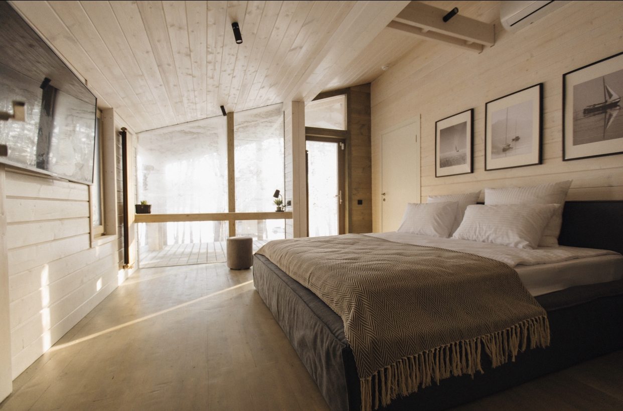 Шале (WOOD CHALET), Глэмпинг-парк Голубое озеро
