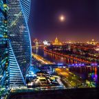 Вид на Москва-Сити, Отель Sky Apartments