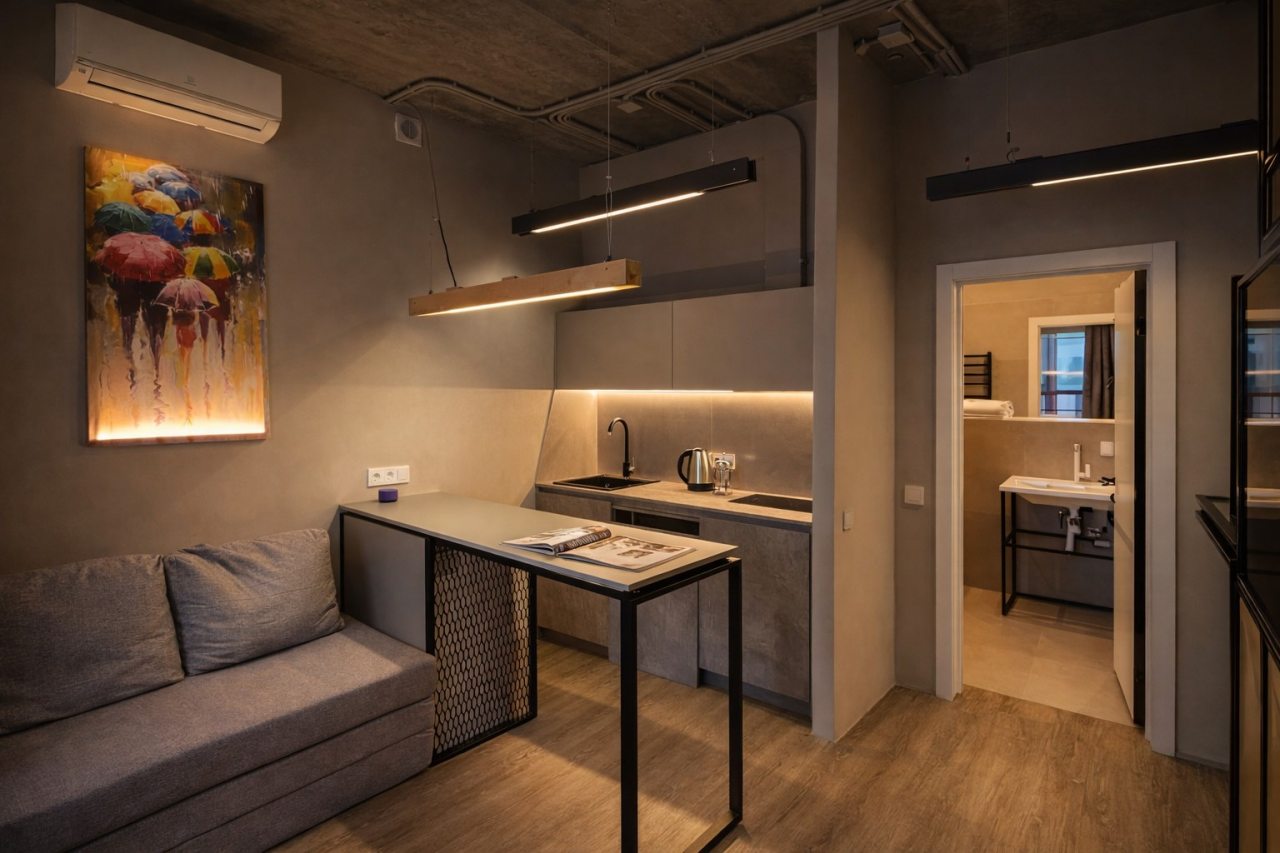 Кухня-гостинная