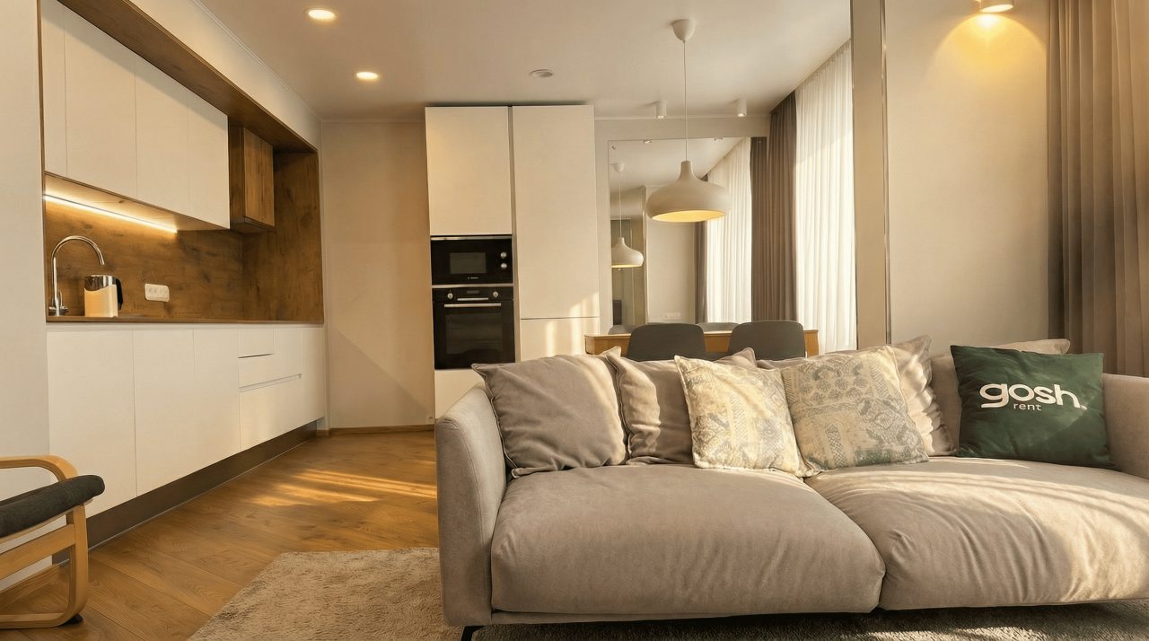 Квартира (Lounge Aurum 316 |Закрытый двор | Множетсво кофейн | Рестораны | 7 этаж |), Апартаменты GOSH