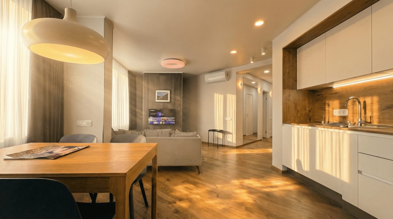 Квартира (Lounge Aurum 316 |Закрытый двор | Множетсво кофейн | Рестораны | 7 этаж |), Апартаменты GOSH