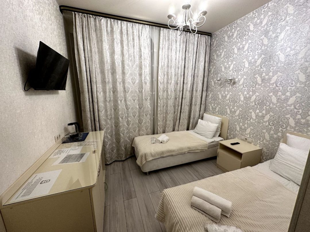 Двухместный (Двухместный стандарт с раздельными кроватями) гостиницы Бута, Москва