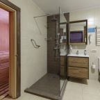 Шале (На 6 персон с сауной (вид на Вуоксу)), Загородный клуб Жемчужина