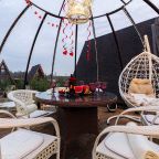 Купольная прозрачная беседка, Гостевой дом Рай в шалаше в Коробицыно