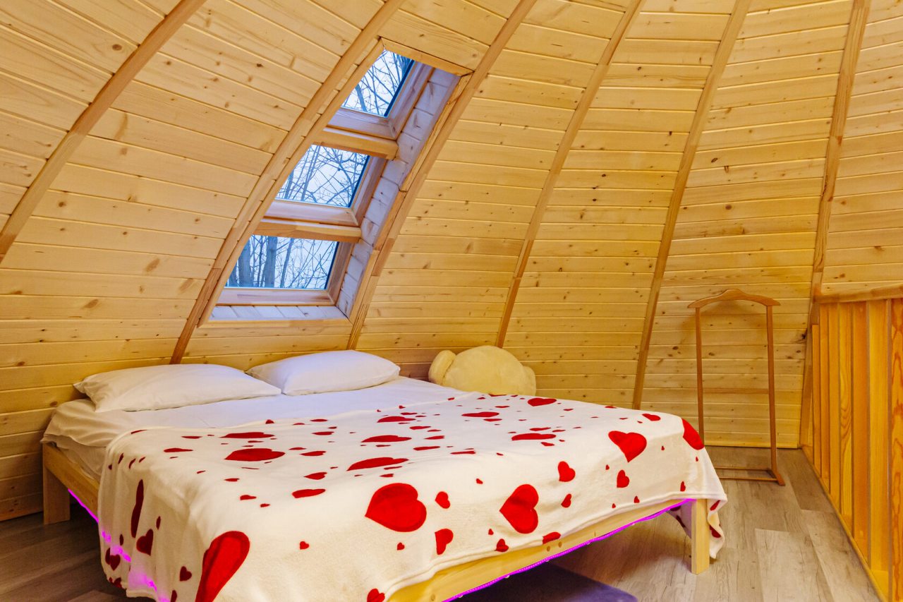 Девятиместный (Купольный домик 2), Гостевой дом Рай в шалаше в Коробицыно