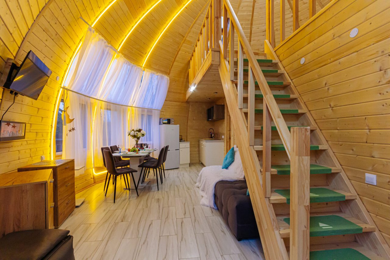 Десятиместный (Купольный домик 1), Гостевой дом Рай в шалаше в Коробицыно