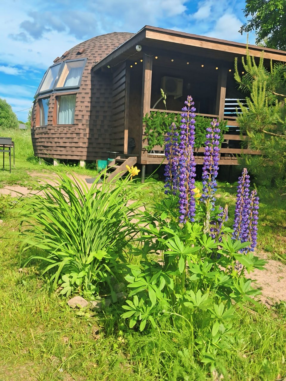 Десятиместный (Купольный домик 1), Гостевой дом Рай в шалаше в Коробицыно