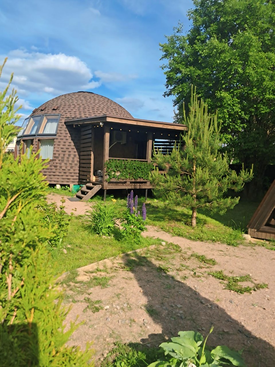 Десятиместный (Купольный домик 1), Гостевой дом Рай в шалаше в Коробицыно