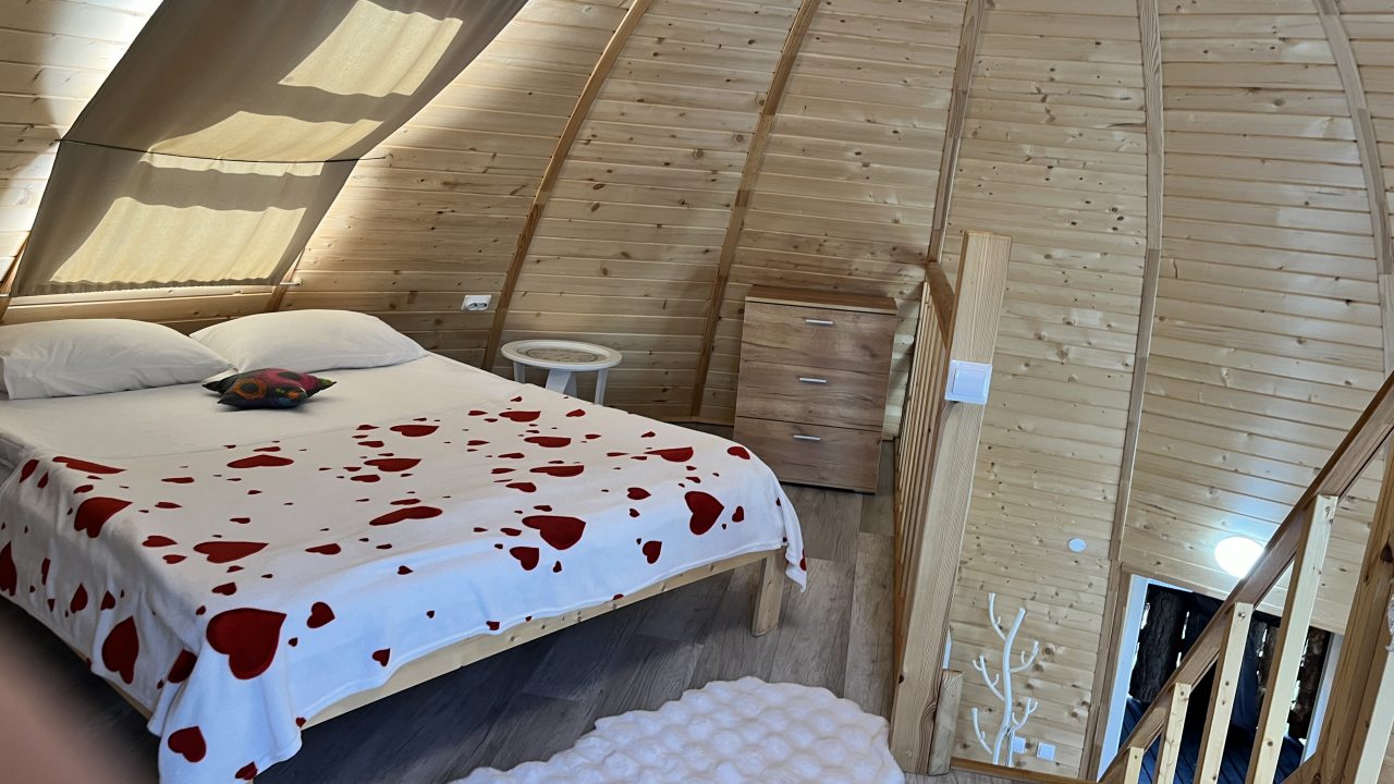 Десятиместный (Купольный домик 1), Гостевой дом Рай в шалаше в Коробицыно