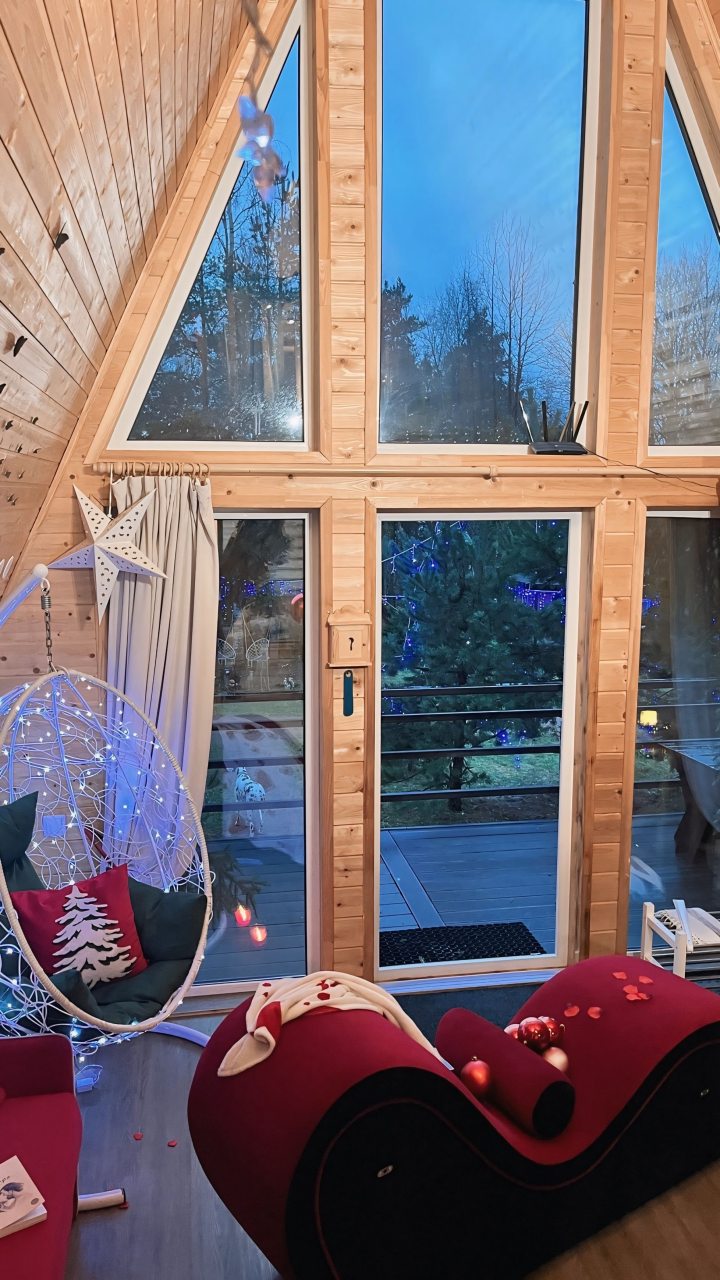 Шале (Шале 2 все оттенки красного), Гостевой дом Рай в шалаше в Светлом