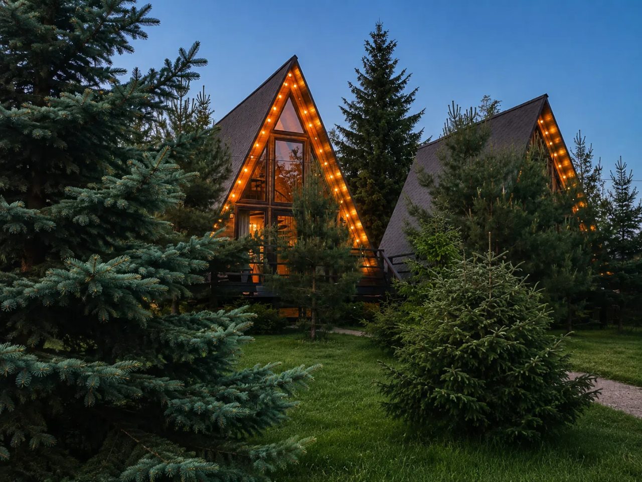 Шале (А-фрейм  1), Гостевой дом Рай в шалаше в Светлом