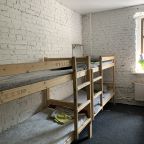 Восьмиместный (Кровать в общем номере с 8 кроватями с общей ванной), Хостел Гости в гости