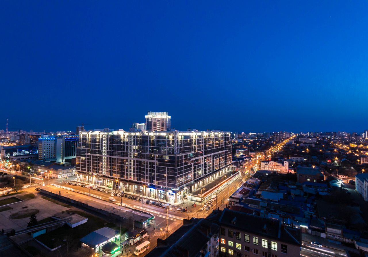 Апартаменты (На 16 этаже с видом на город), Апартаменты В центре Краснодара на Октябрьской