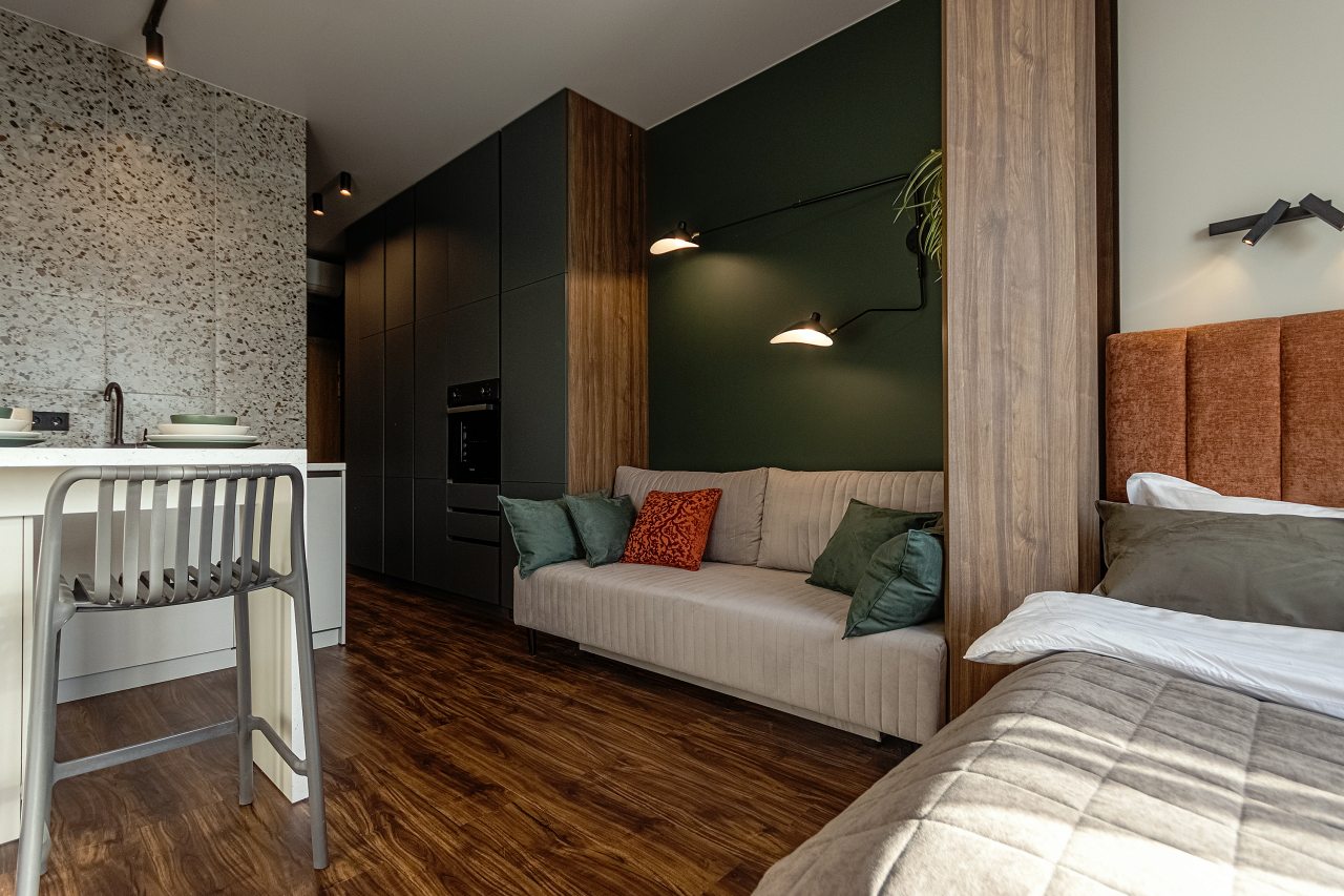 Студио (Wood №410), Апарт-отель 9 Ночей