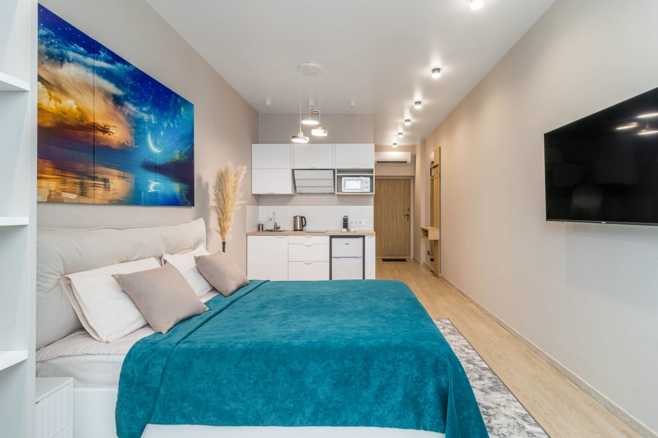 Студио (Мечта №1112 с видом на реку), Апарт-отель 9 Ночей