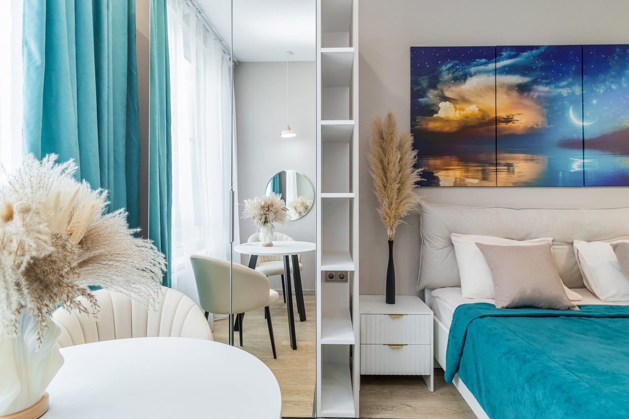 Студио (Мечта №1112 с видом на реку), Апарт-отель 9 Ночей