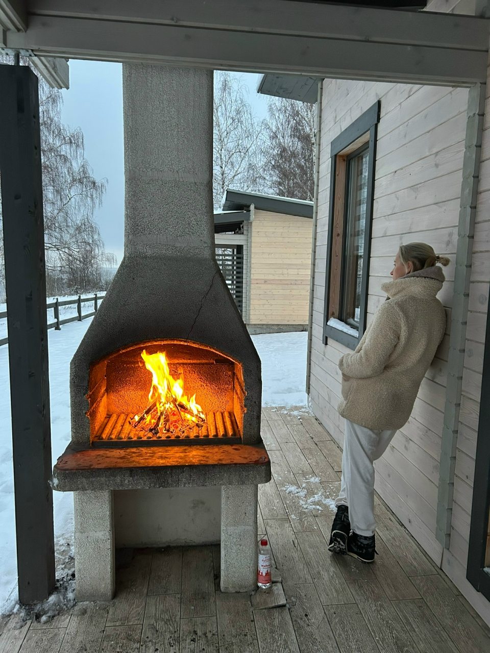 Мини-дом (С террасой и печью барбекю), Гостевой дом Лэйк Парк (Озерный парк)