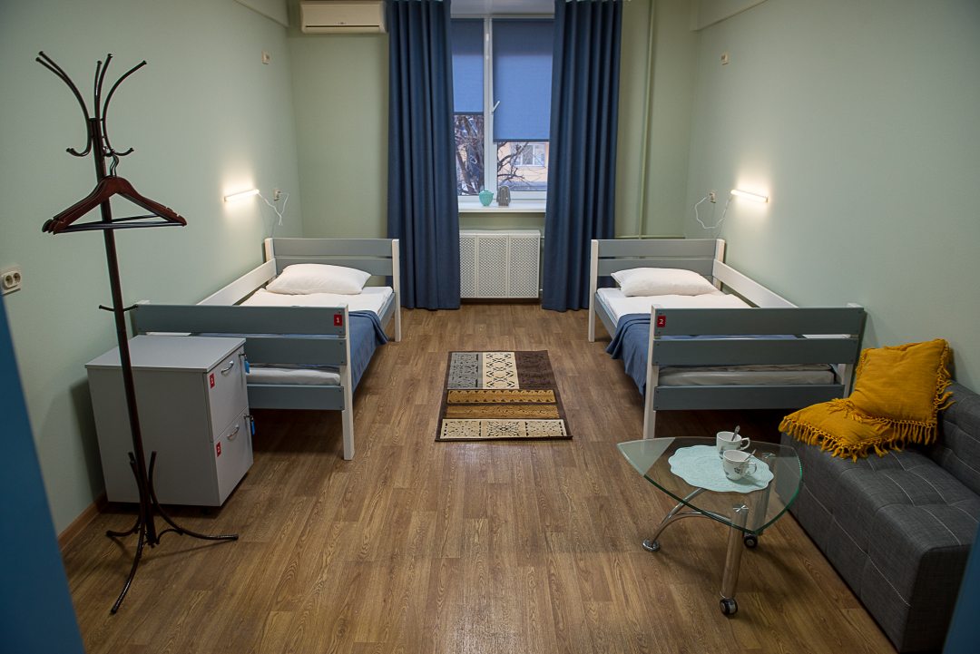 Двухместный (Кровать в Двухместном номере с 2 отдельными кроватями)  хостелов Рус-Арена, Чебоксары