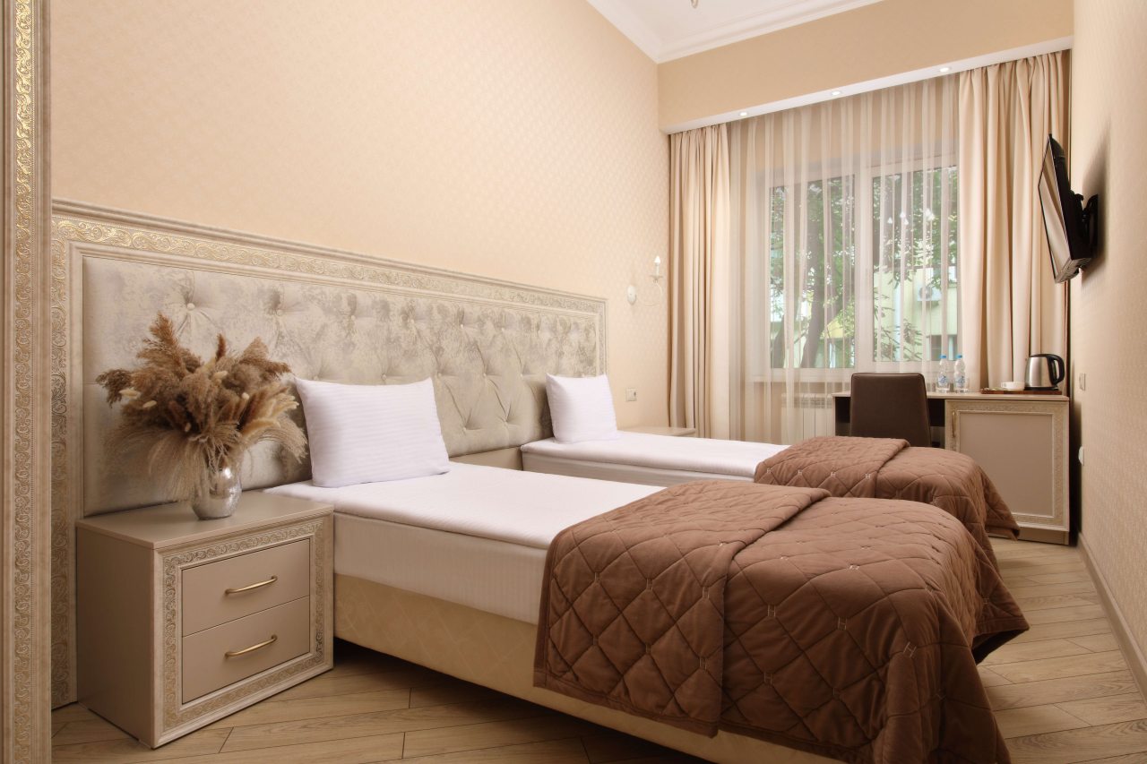 Двухместный (СТАНДАРТ (ДВЕ РАЗДЕЛЬНЫЕ КРОВАТИ)), Гостиница Hotel&Dallas
