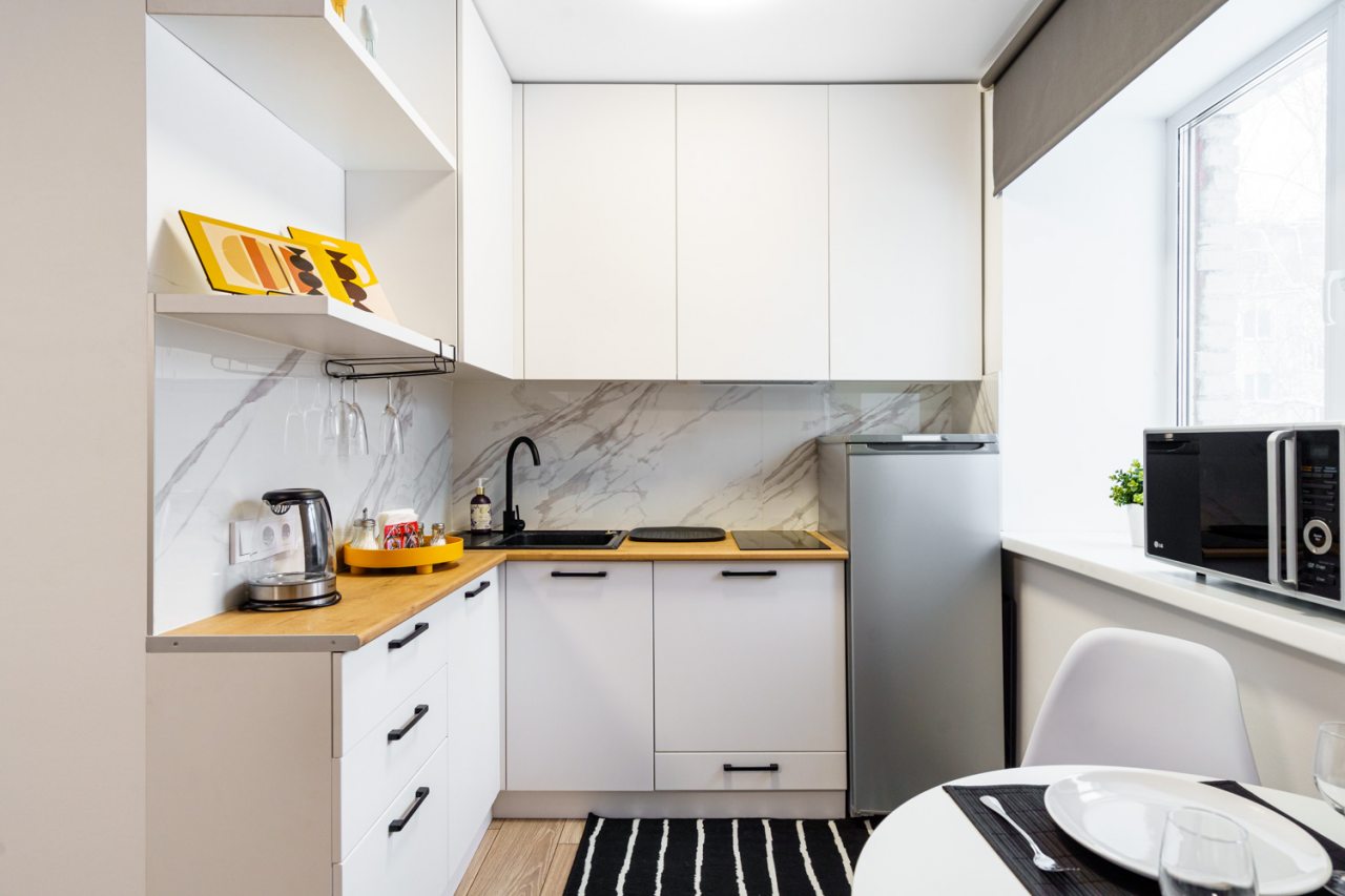 Возможность самостоятельного приготовления пищи, Апартаменты GOOD NIGHT на Учебной 45