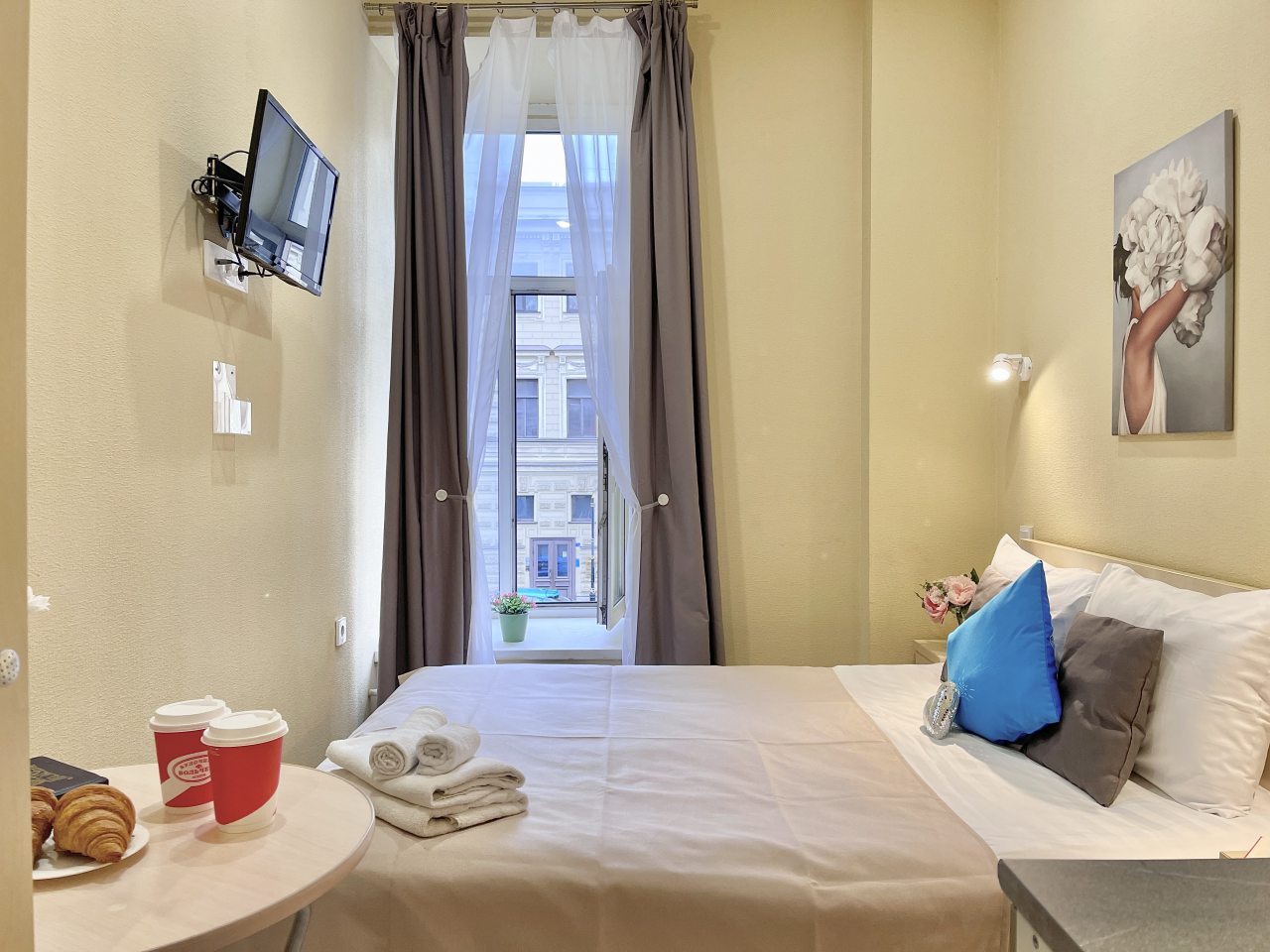 Двухместный (Улучшенная студия с двуспальной кроватью), Апартаменты Аничков Бридж SyncotelHome