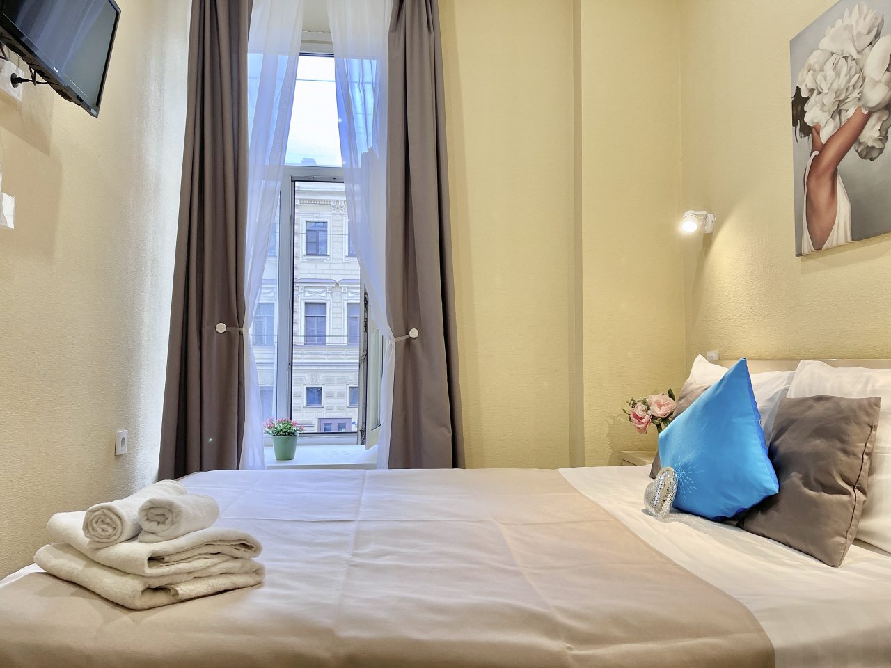 Двухместный (Улучшенная студия с двуспальной кроватью), Апартаменты Аничков Бридж SyncotelHome