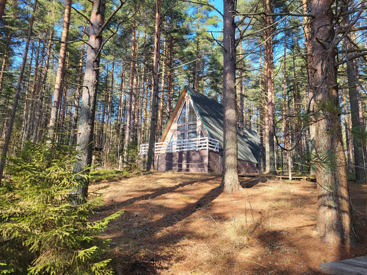 Семейный коттедж с террасой и панорамным окном