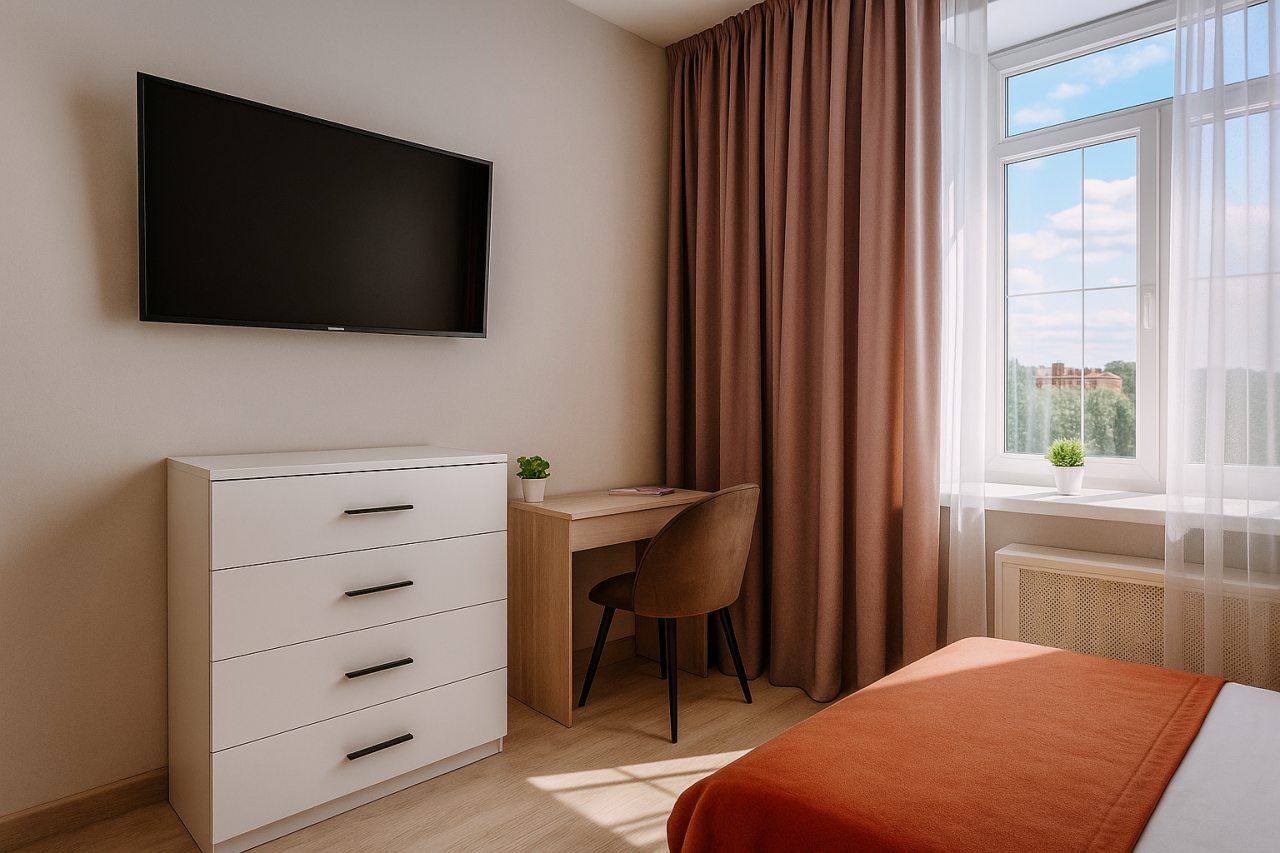 Двухместный (Комфорт Полуторный Диван), Апарт-отель Metro Rooms