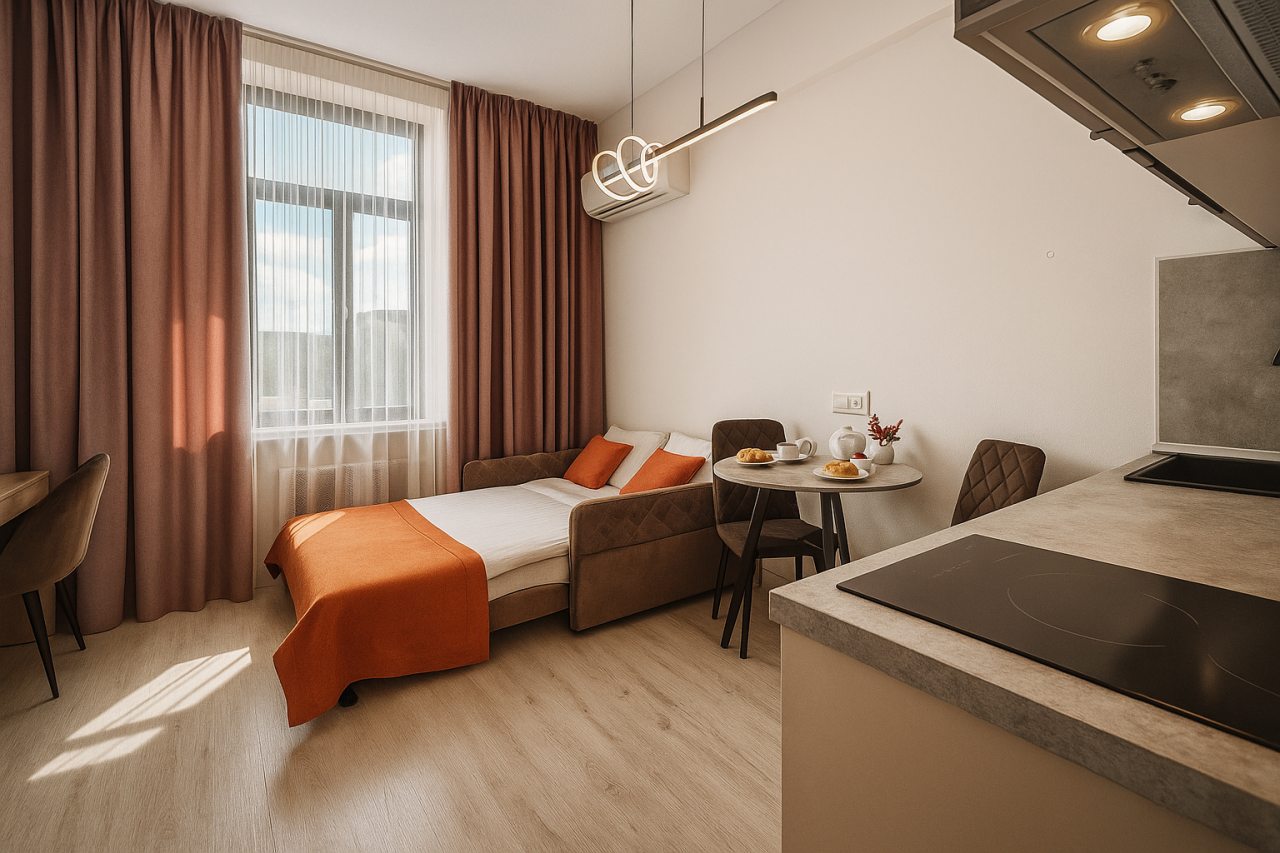 Двухместный (Комфорт Полуторный Диван), Апарт-отель Metro Rooms