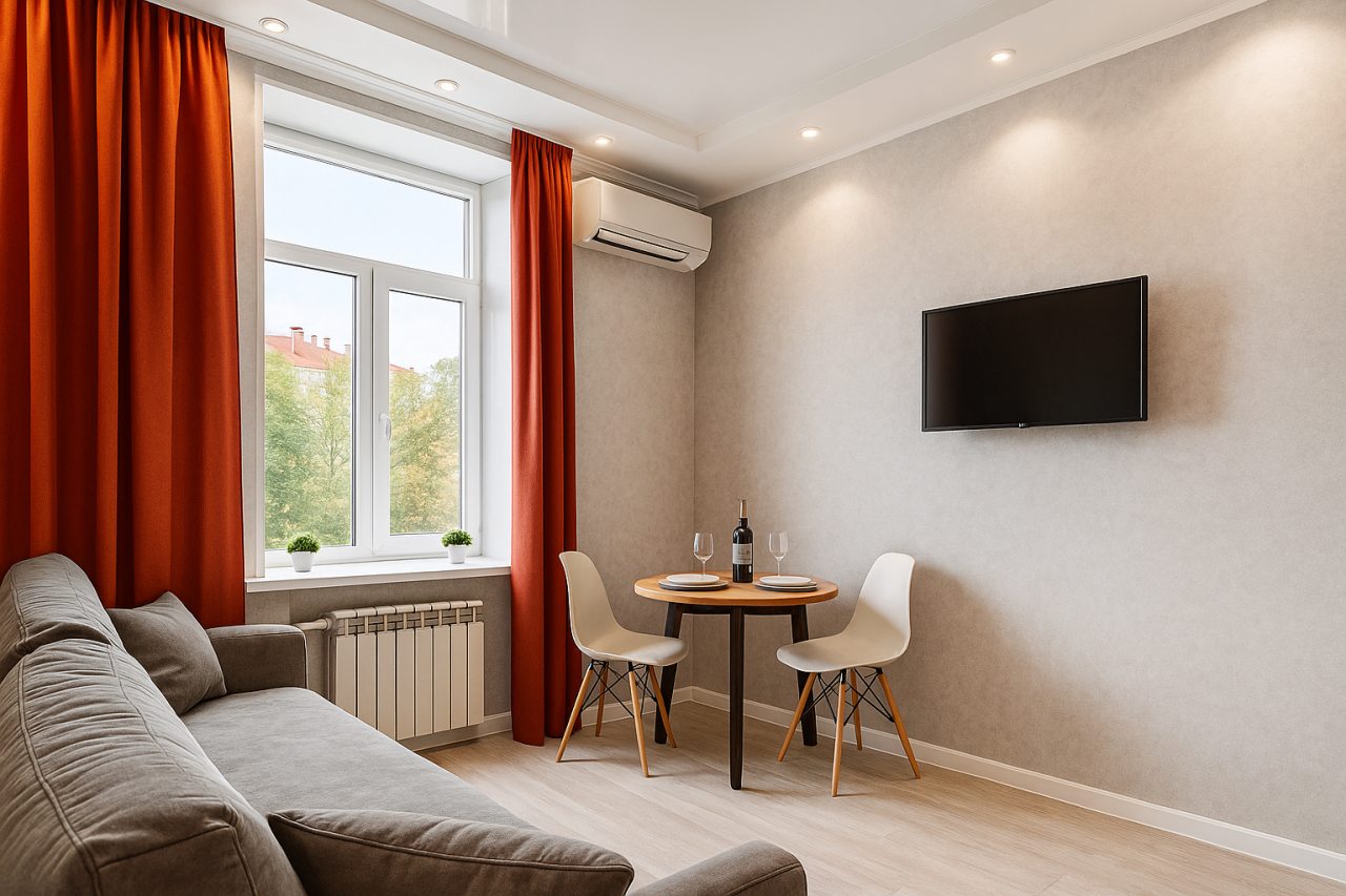 Двухместный (Комфорт Двуспальный Диван), Апарт-отель Metro Rooms